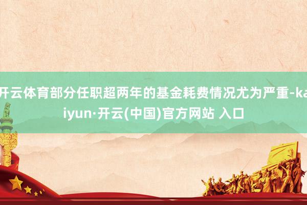 开云体育部分任职超两年的基金耗费情况尤为严重-kaiyun·开云(中国)官方网站 入口
